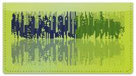 Sound Wave Checkbook Cover