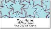 Star Pattern Address Labels