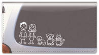 Stick Family Checkbook Cover