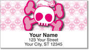 Stylish Skull Address Labels