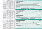 Teal Marble Payroll Business Checks