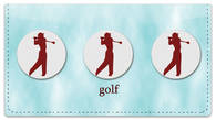 Teeing Off Checkbook Cover