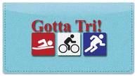 Triathlon Checkbook Cover