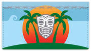 Tribal Mask Checkbook Cover