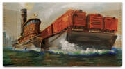 Tugboat Checkbook Cover