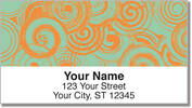 Two-Tone Twirl Address Labels