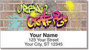 Urban Graffiti Address Labels