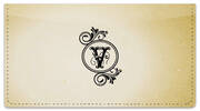 V Monogram Checkbook Cover