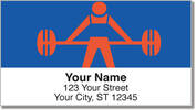 Weightlifting Address Labels