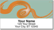 Wet Paint Swirl Address Labels