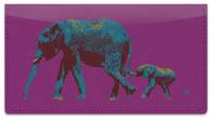 Wild Elephant Checkbook Cover