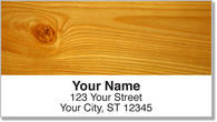 Wood Grain Address Labels