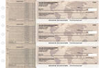 World Map Accounts Payable Designer Business Checks