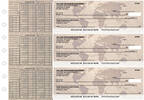 World Map Payroll Designer Business Checks 