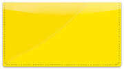 Yellow Curve Checkbook Cover