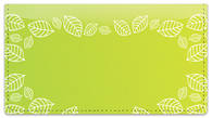 Yellow Leaf Border Checkbook Cover