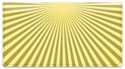 Yellow Starburst Checkbook Cover