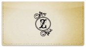 Z Monogram Checkbook Cover